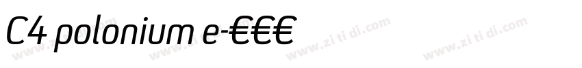 C4 polonium e字体转换